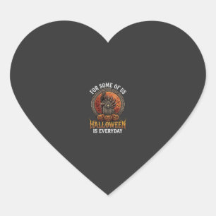Halloween Is Everyday Monster Hand Tombstone Pumpk Heart Sticker
