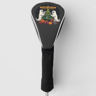 Halloween is my Christmas Funny Ghost Xmas Santa Golf Head Cover