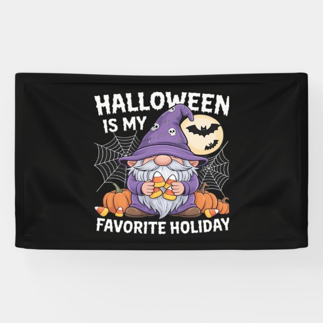 Halloween Is My Favourite Holiday Pumpkin Candy Co Banner (Horizontal)