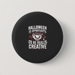 Halloween Is Opportunity Creative Quote Design 6 Cm Round Badge