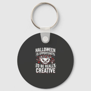 Halloween Is Opportunity Creative Quote Design Key Ring