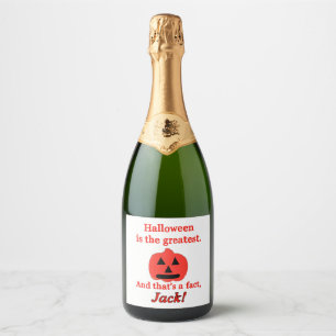 halloween is the greatest sparkling wine label