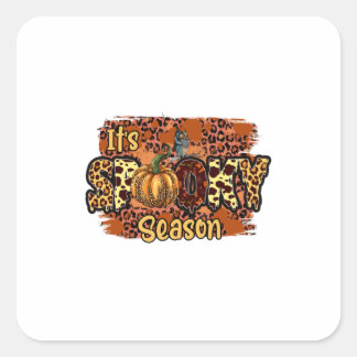 Halloween It Is Spooky Season Birthday Square Sticker