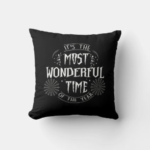 Halloween It Is The Most Wonderful Time Birthday Cushion