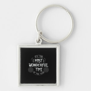 Halloween It Is The Most Wonderful Time Birthday Key Ring