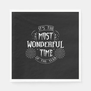 Halloween It Is The Most Wonderful Time Birthday Napkin