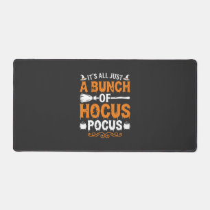 Halloween Its All Just Hocus Pocus Witch Desk Mat