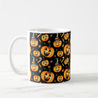 Halloween Jack-o-Lantern and Candy Pattern