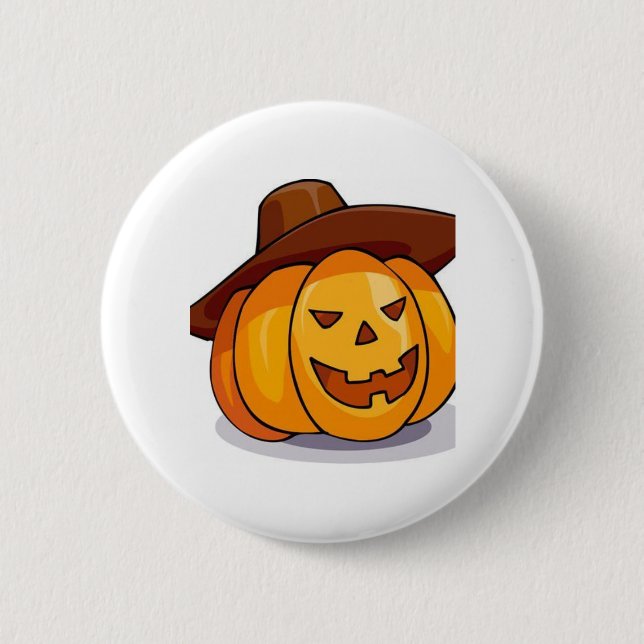 Halloween Jack-O-Lantern Button (Front)