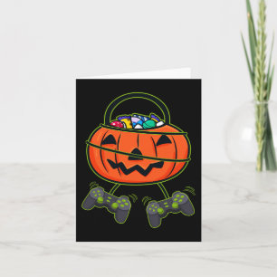 Halloween Jack O Lantern Candy Basket Controllers  Card
