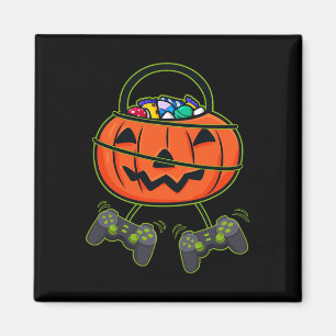 Halloween Jack O Lantern Candy Basket Controllers Magnet