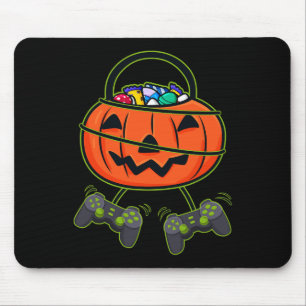 Halloween Jack O Lantern Candy Basket Controllers  Mouse Pad