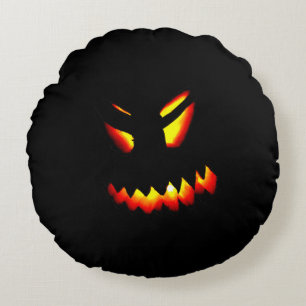 Halloween Jack-O-Lantern Face Pillow 2 Sided print