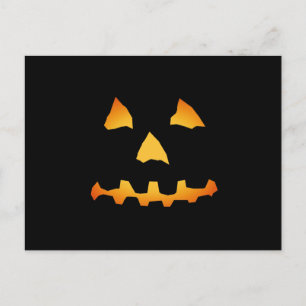 Halloween: Jack-o-Lantern Face: Postcard