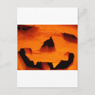 Halloween Jack-O-Lantern Face Postcard
