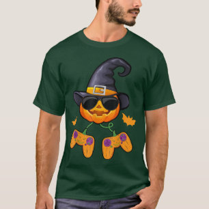 Halloween Jack O Lantern Gamer Funny Video Games B T-Shirt