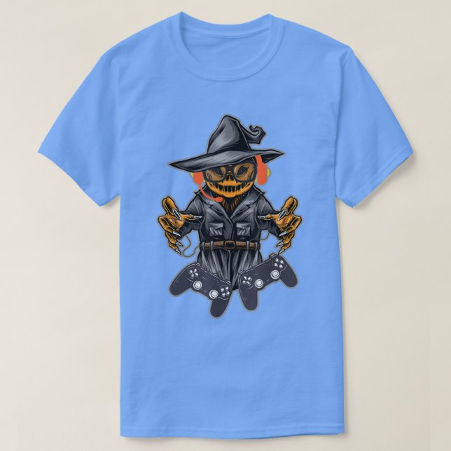 Halloween Jack O Lantern Gamer T Spooky Jack O Lan T-Shirt (Design Front)