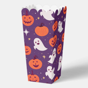 Halloween jack o lantern ghost pattern favour box