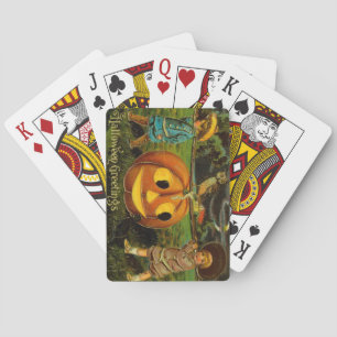 Halloween Jack-o-Lantern Harvest Night by Kids   Playing Cards