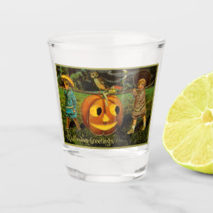 Halloween Jack-o-Lantern Harvest Night by Kids   Shot Glass