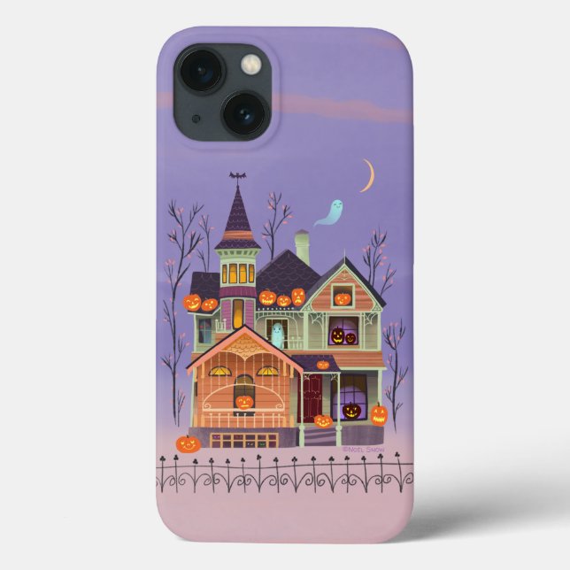 Halloween Jack-o'-lantern Haunted House Case-Mate iPhone Case (Back)