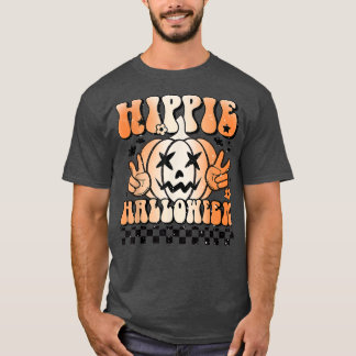 Halloween Jack O Lantern Hippie Halloween Hippie W T-Shirt