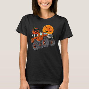Halloween Jack O Lantern Monster Truck Toddler Boy T-Shirt