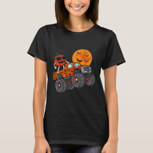 Halloween Jack O Lantern Monster Truck Toddler Boy T-Shirt