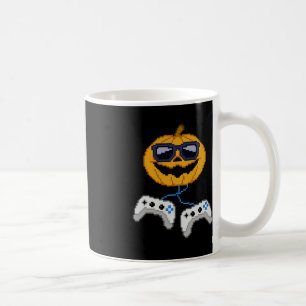 Halloween Jack O Lantern Pixelated Gaming Gamer Bo Coffee Mug