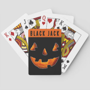 Halloween Jack-o'-lantern Playing Cards