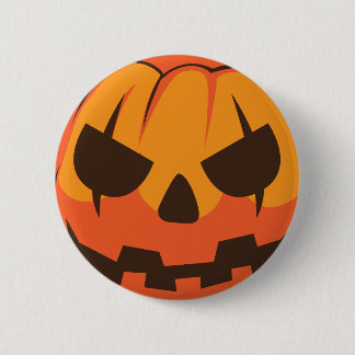 Halloween Jack o Lantern Pumpkin 6 Cm Round Badge