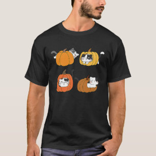 Halloween Jack O Lantern Pumpkin Cat Full Moon T-Shirt