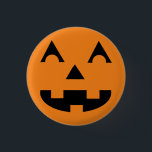 Halloween Jack O Lantern Pumpkin Face 3 Cm Round Badge<br><div class="desc">smiling Jack O Lantern button</div>