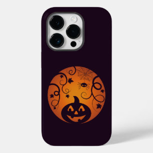 Halloween Jack o lantern pumpkin face and spider Case-Mate iPhone 14 Pro Case