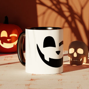 Halloween Jack O Lantern Pumpkin Happy Face Mug