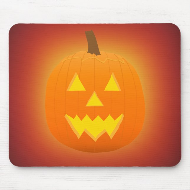 Halloween: Jack-O-Lantern: Pumpkin: Mousepad (Front)