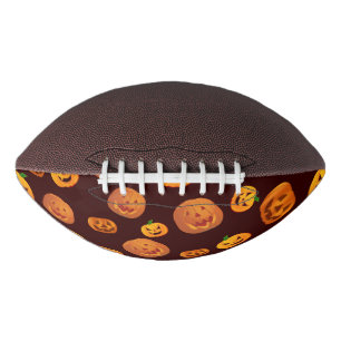 Halloween Jack-O-Lantern Pumpkin Pattern Football