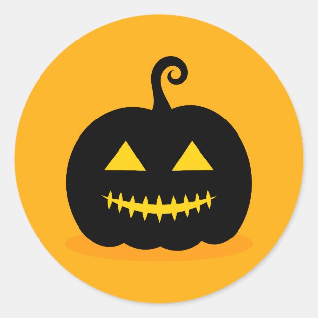 Halloween Jack-o-lantern pumpkin Sticker (Front)