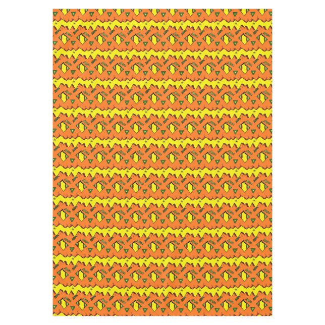 Halloween Jack-O-Lantern & Spider Tablecloth (Front)