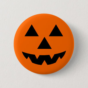 Halloween Jack-O-Lantern Trick or Treat 6 Cm Round Badge