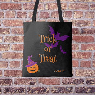 Halloween Jack O Lantern Trick or Treat Tote Bag