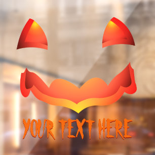 Halloween Jack-o-lantern Window Decals