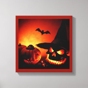 Halloween - Jack-O-Lanterns 6 Canvas Print