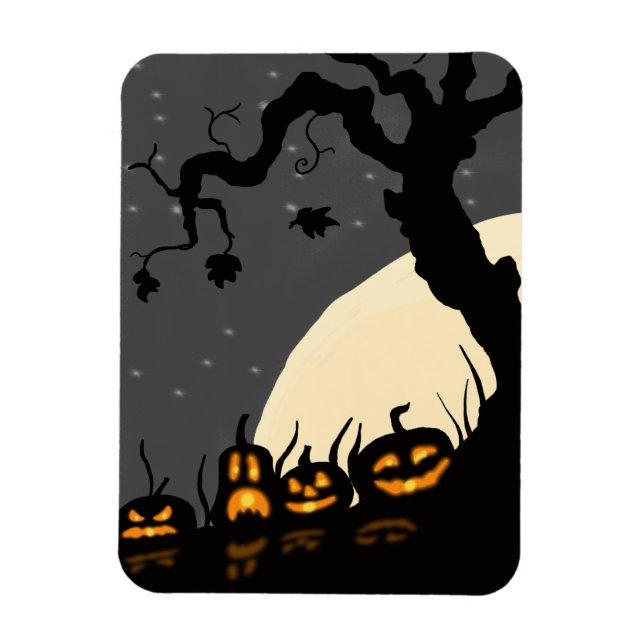 Halloween Jack-o-lanterns Magnet (Vertical)