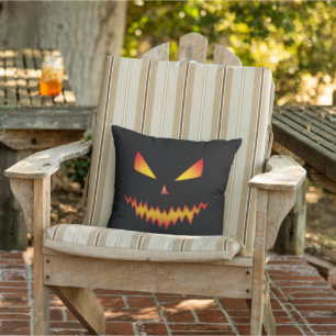 Halloween Jack O'Lantern face cool scary evil Cushion