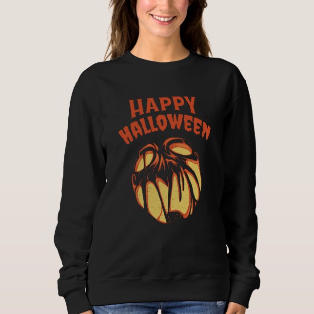 Halloween Jack o'Lantern pumpkin Sweatshirt (Front)