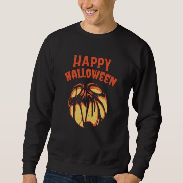 Halloween Jack o'Lantern pumpkin Sweatshirt (Front)