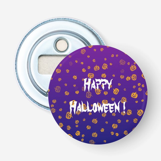 Halloween Jack Pumpkins Bottle Opener (Front)