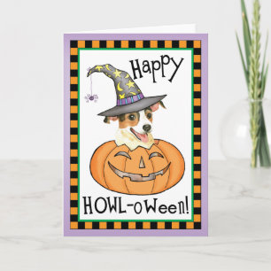 Halloween Jack Russell Terrier Card