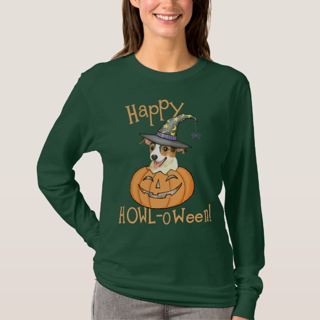 Halloween Jack Russell Terrier Long Sleeve T-Shirt (Front)